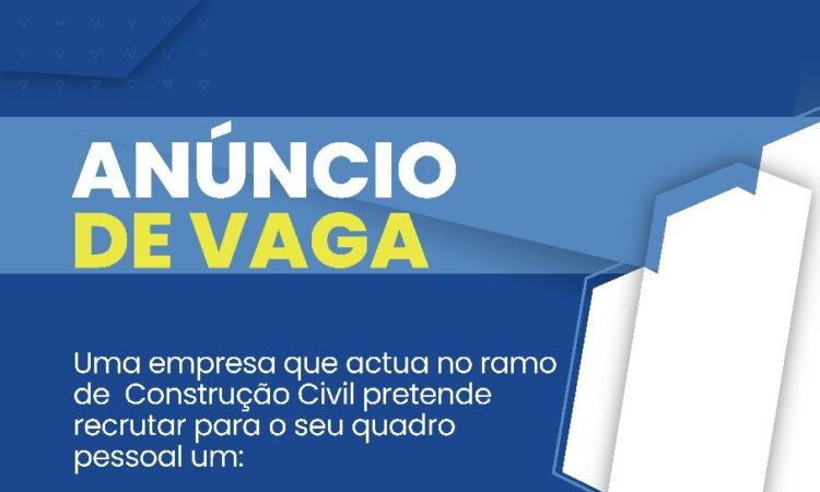 ANÚNCIO DE VAGA Exclusivamente este mês,a Placard esta a oferecer 100.000 MT a 200 novos jogadores! Regista-te através do link e Ganha! Uma empresa que actua no ramo de Construção Civil pretende recrutar para o seu quadro pessoal um: Técnico Médio Civil REQUISITOS ✔ Formação no Instituto Médio e Técnico Profissional em Engenharia ou Arquitectura; ✔ Experiência profissional comprovada; Experiência em trabalhos com projectos topógrafos (Constitui Vantagem); Certificado pelo Ministério das Obras Públicas, Habitação e Recursos Hídricos; ✔ Domínio da legislação sobre “procurement” de obras públicas em vigor no País; Conhecimento de segurança, higiene e saúde aplicadas à actividade profissional; ‣ Conhecimento de programas de Engenharia (AUTOCAD, ARCHCAD e outros); ✔ Capacidade de liderança e para trabalhar em equipa; ✔ Disponibilidade para realizar trabalho de campo noutras províncias do país; Caso reúna as exigências acima, por favor envie a sua candidatura (CV, cópia de BI, Nuit e uma fotografia) para o email: recrutamento@edupro.co.mz ou aos nossos escritórios, sitos na Rua José Mateus, n. 452 R/C Polana Cimento A (Museu) Cidade de Maputo, até ao próximo dia 01 de Agosto de 2025