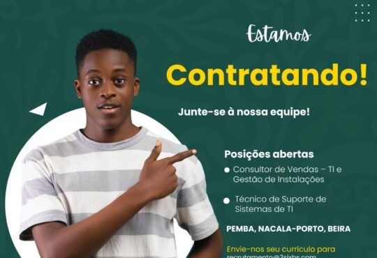 A 3SIX Business Solutions, Abre (02) Vagas de emprego – (01) Consultor de Vendas – TI e Gestão de Instalações, (01) Técnico de Suporte de Sistemas de TI