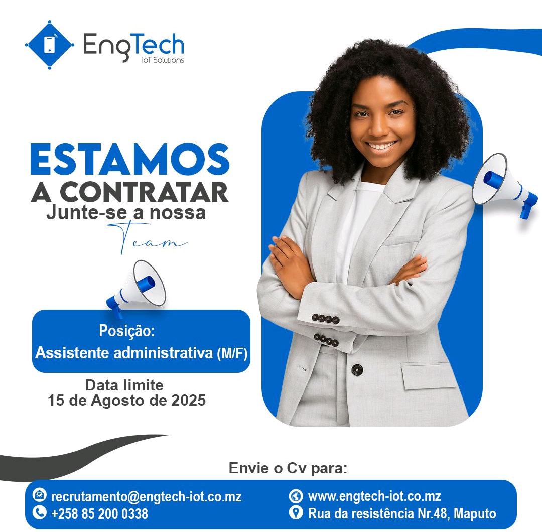Vaga para ASSISTENTE ADMINISTRATIVA (F/M)