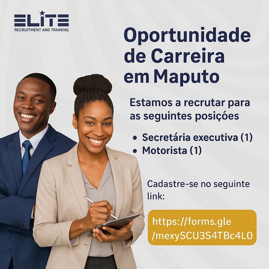 Vagas para (1)uma Secretaria Executiva e um(1) Motorista