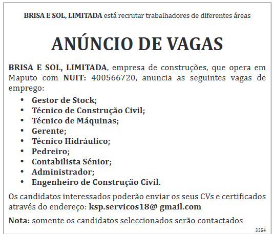BRISA E SOL, LIMITADA